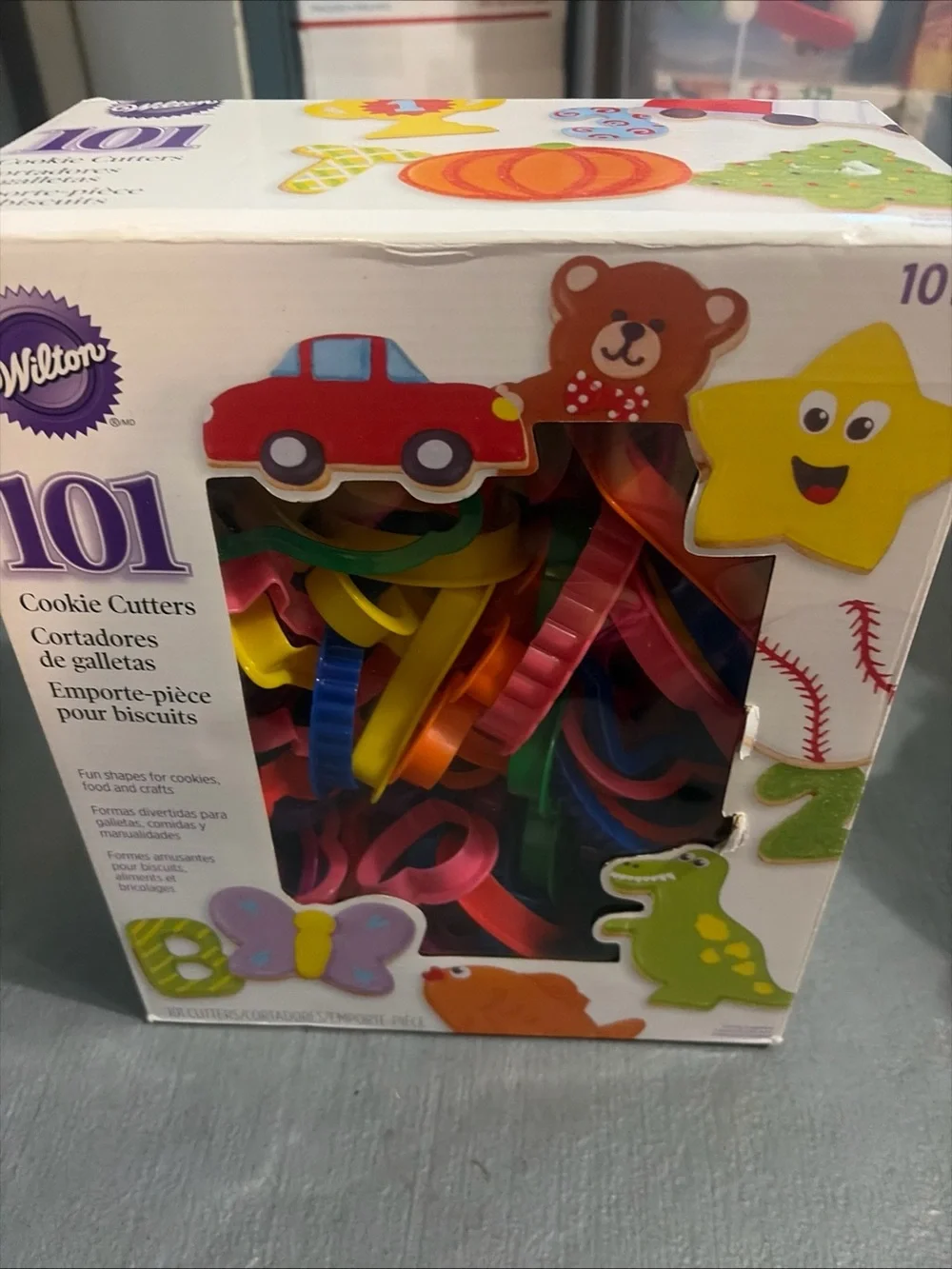 Wilton Bright Multicolor Cookie Cutter Set - Green, Pink, Blue, Yellow, Orange